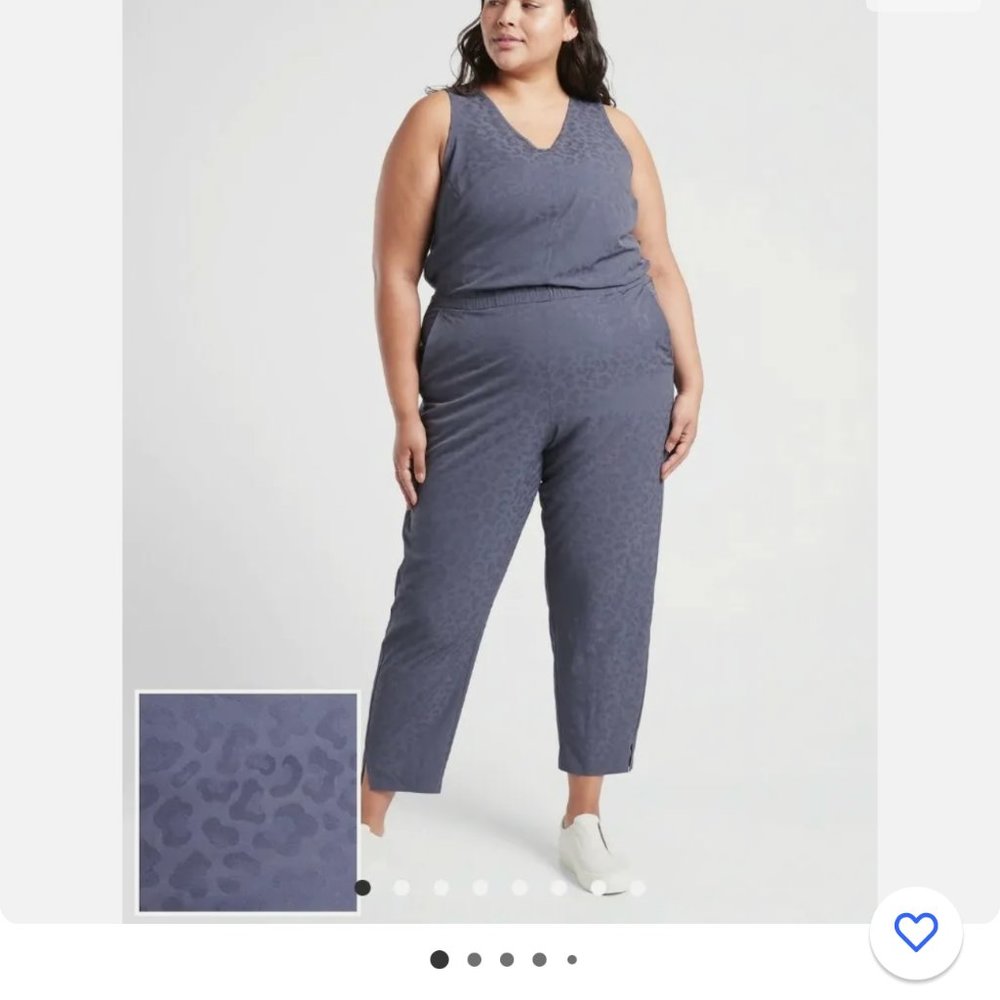 Athleta Brooklyn Jumpsuit in textured leopard